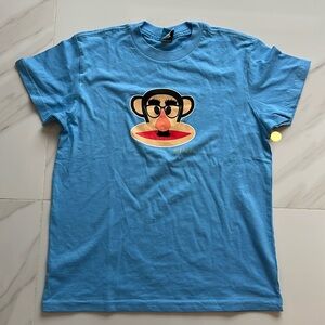 Like new Paul Frank women light blue short sleeves t-shirt size S EUC